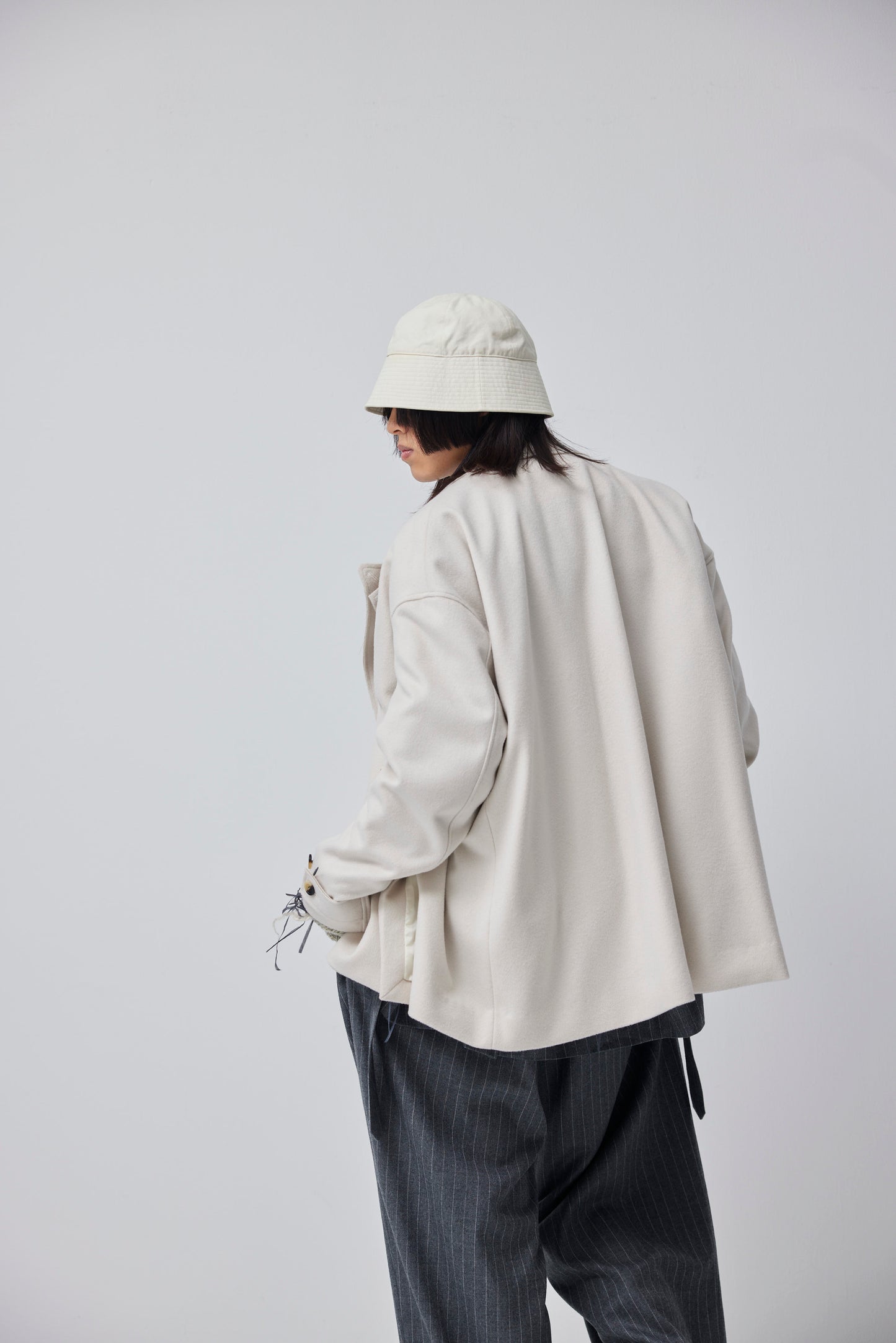 LB23AW-CO01-SSM | Pinsonic Separable 3WAY Chester Coat | IVORY