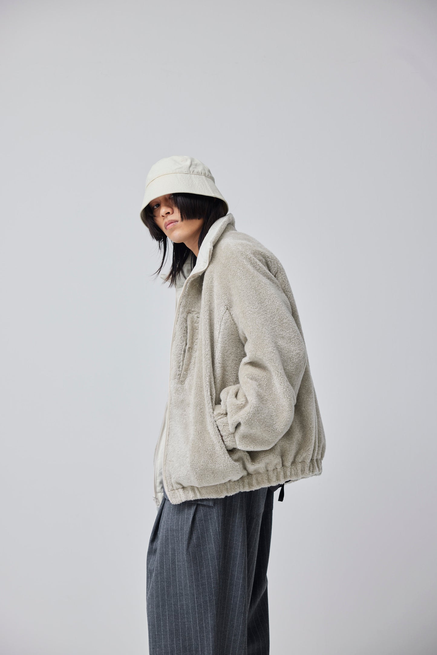 LB23AW-BL03-PSK | ピンソニックリバーシブルパッディングブルゾン | IVORY