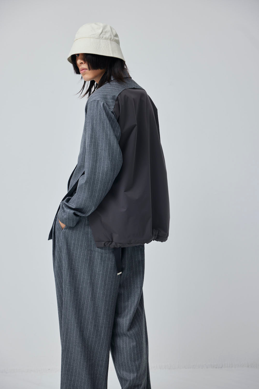 LB23AW-JK01-GST | バックパッディングホリデイジャケット | GRAY STRIPE