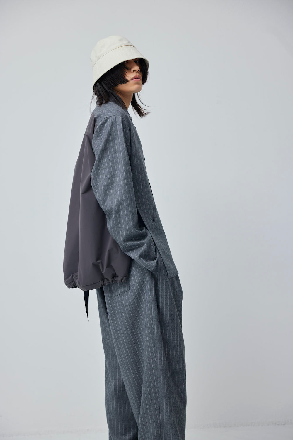 LB23AW-JK01-GST | バックパッディングホリデイジャケット | GRAY STRIPE