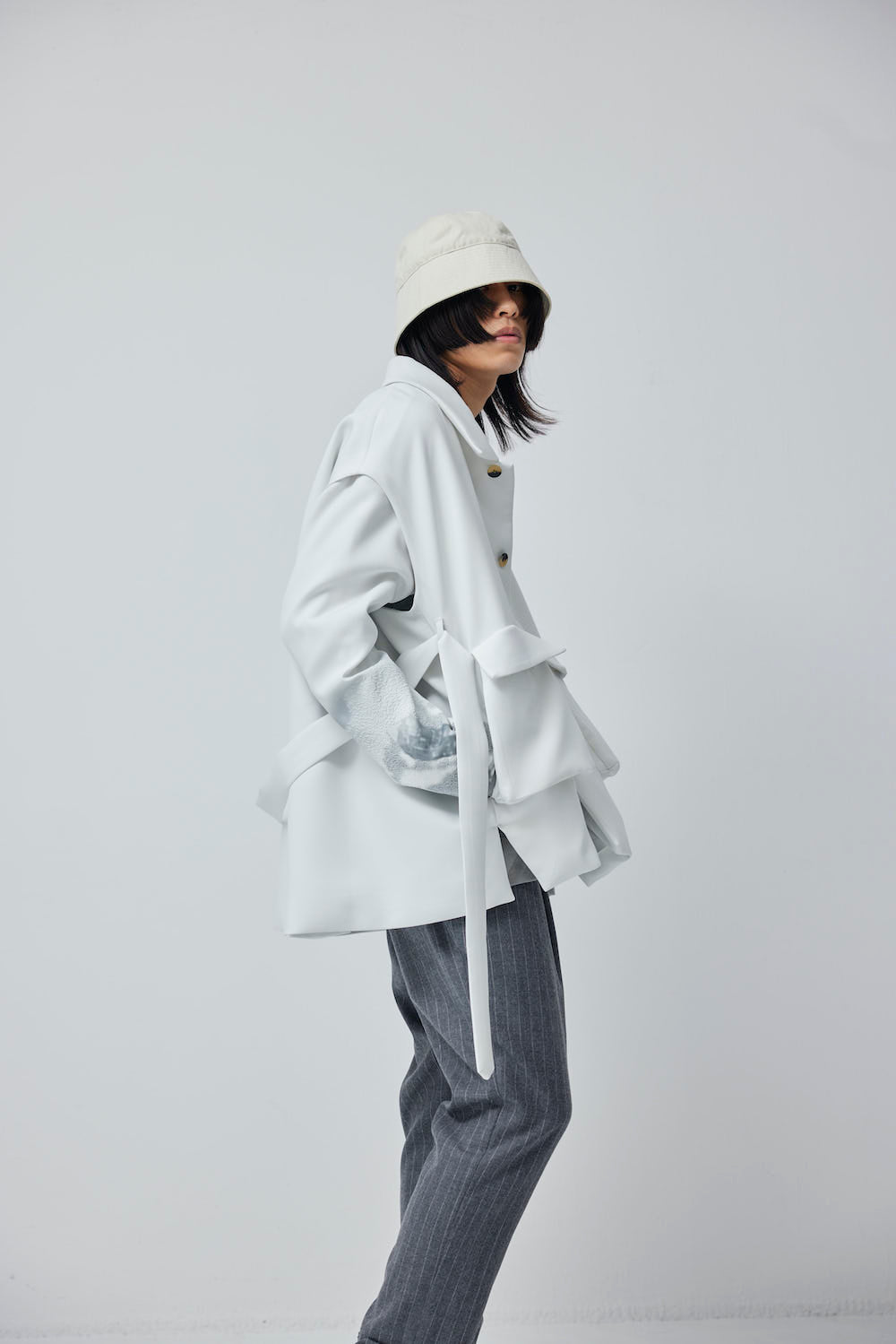 LB23AW-MJK01-TC-DA | 3Dグラフィックデタッチャブルフィールドジャケット | PLASTER