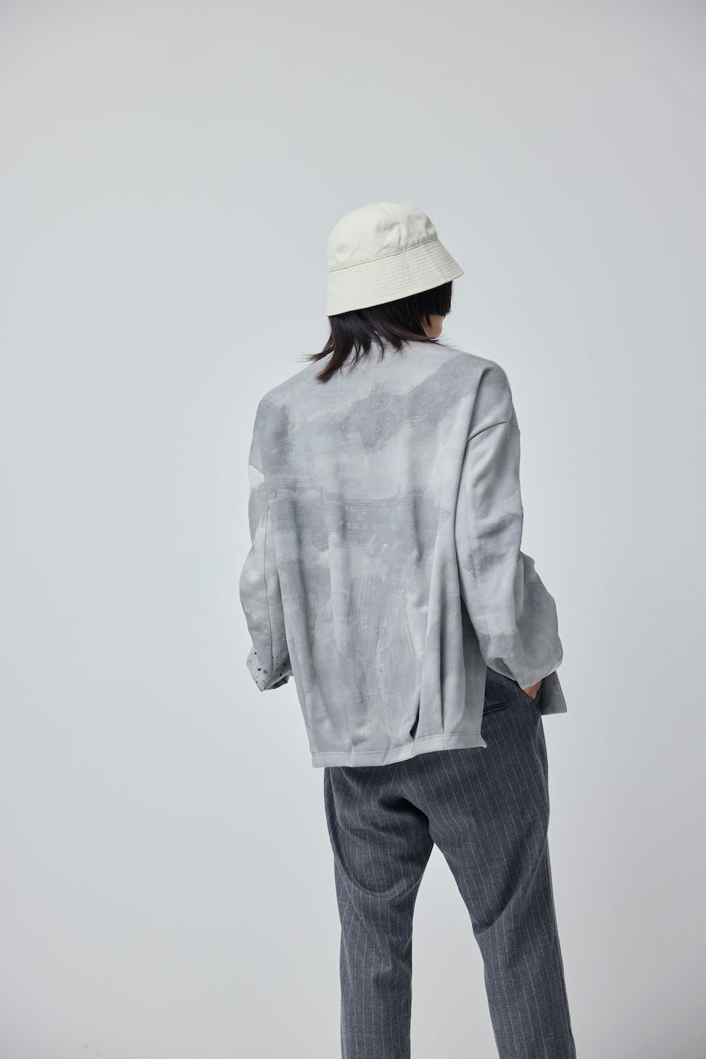 LB23AW-PO04-STC | 3D 石膏风格颜料套头衫 | CONCRETE