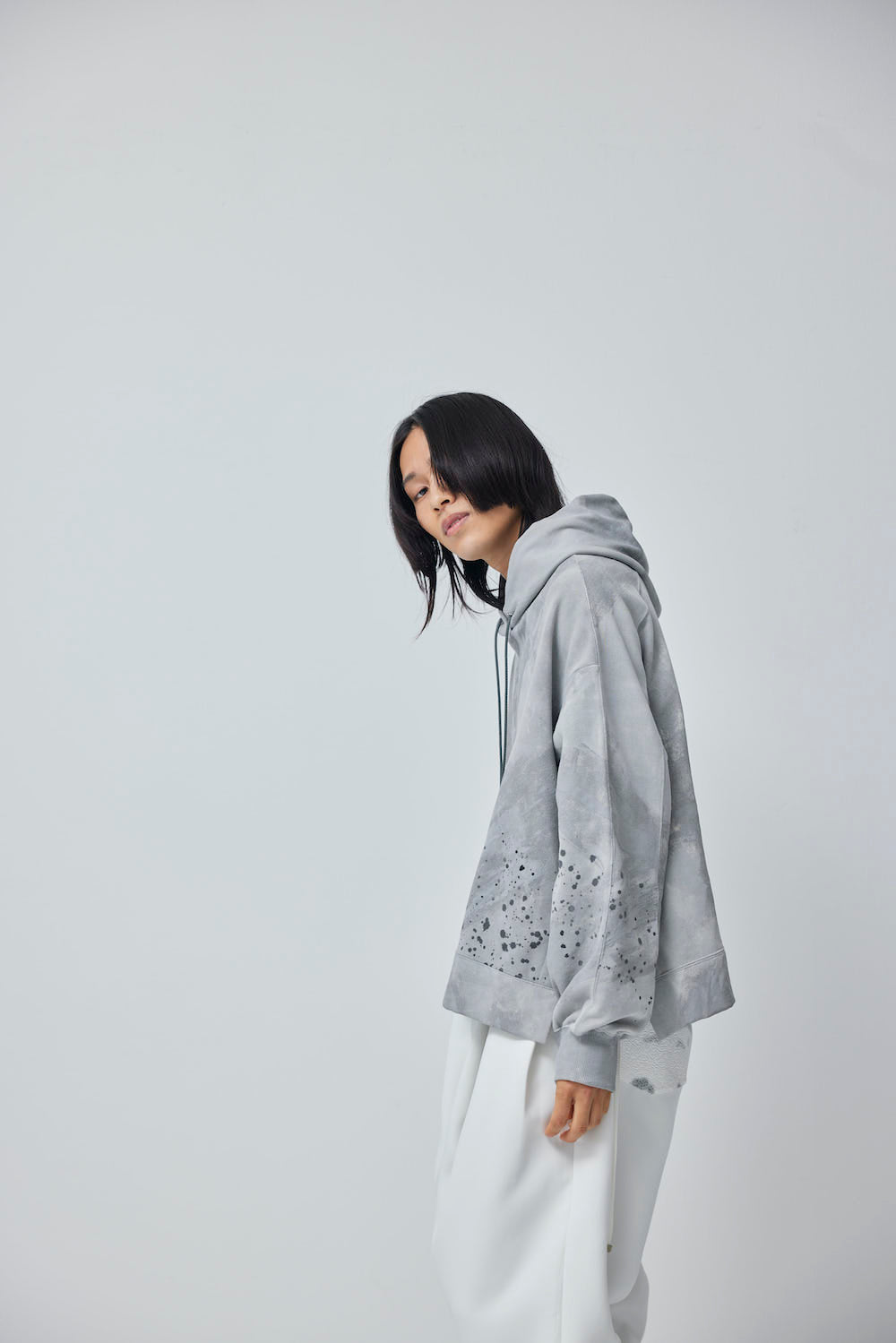 LB23AW-PK01-STC | 3D 石膏风格颜料连帽衫 | CONCRETE