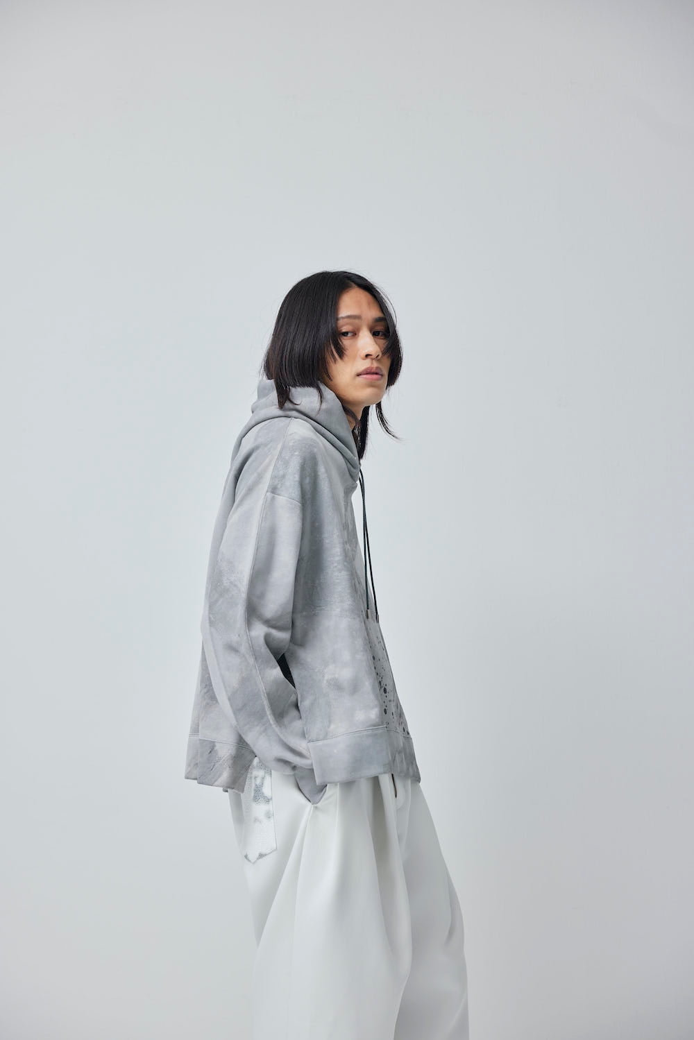 LB23AW-PK01-STC | 3D 石膏风格颜料连帽衫 | CONCRETE
