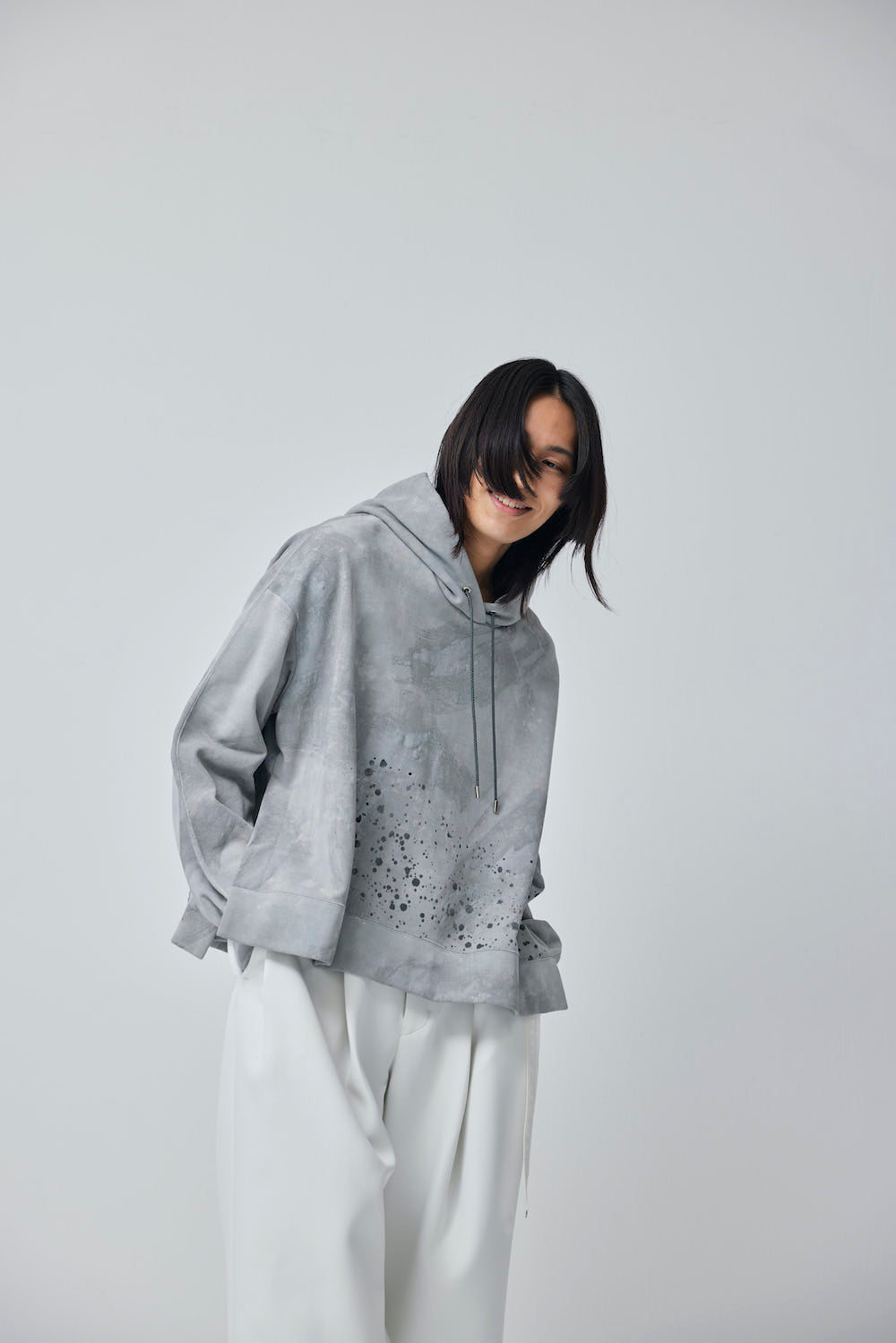 LB23AW-PK01-STC | 3D 石膏风格颜料连帽衫 | CONCRETE