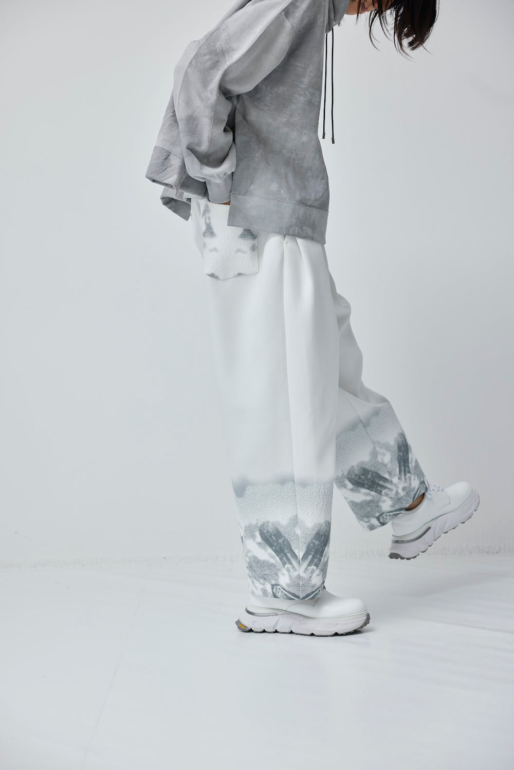LB23AW-PT05-TC-DA | 3Dグラフィックポケットタックワイドパンツ | PLASTER