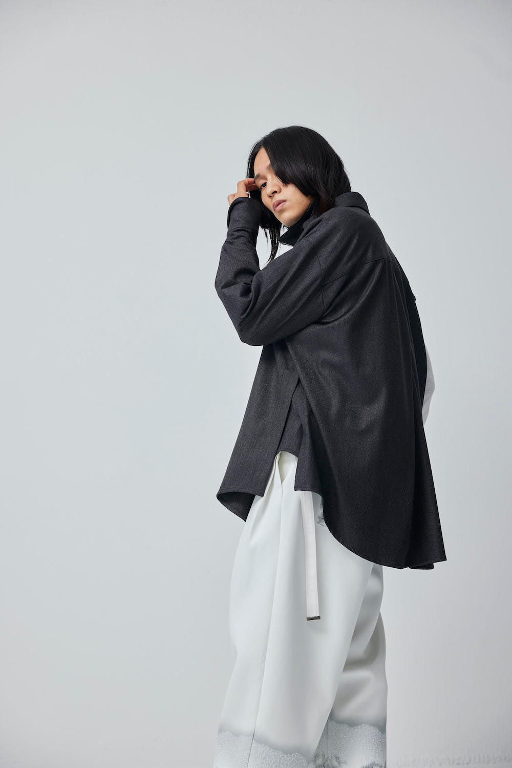 LB23AW-SH01-NDP-PL | ニードルパンチドッキングシャツ | IRON×PLASTER