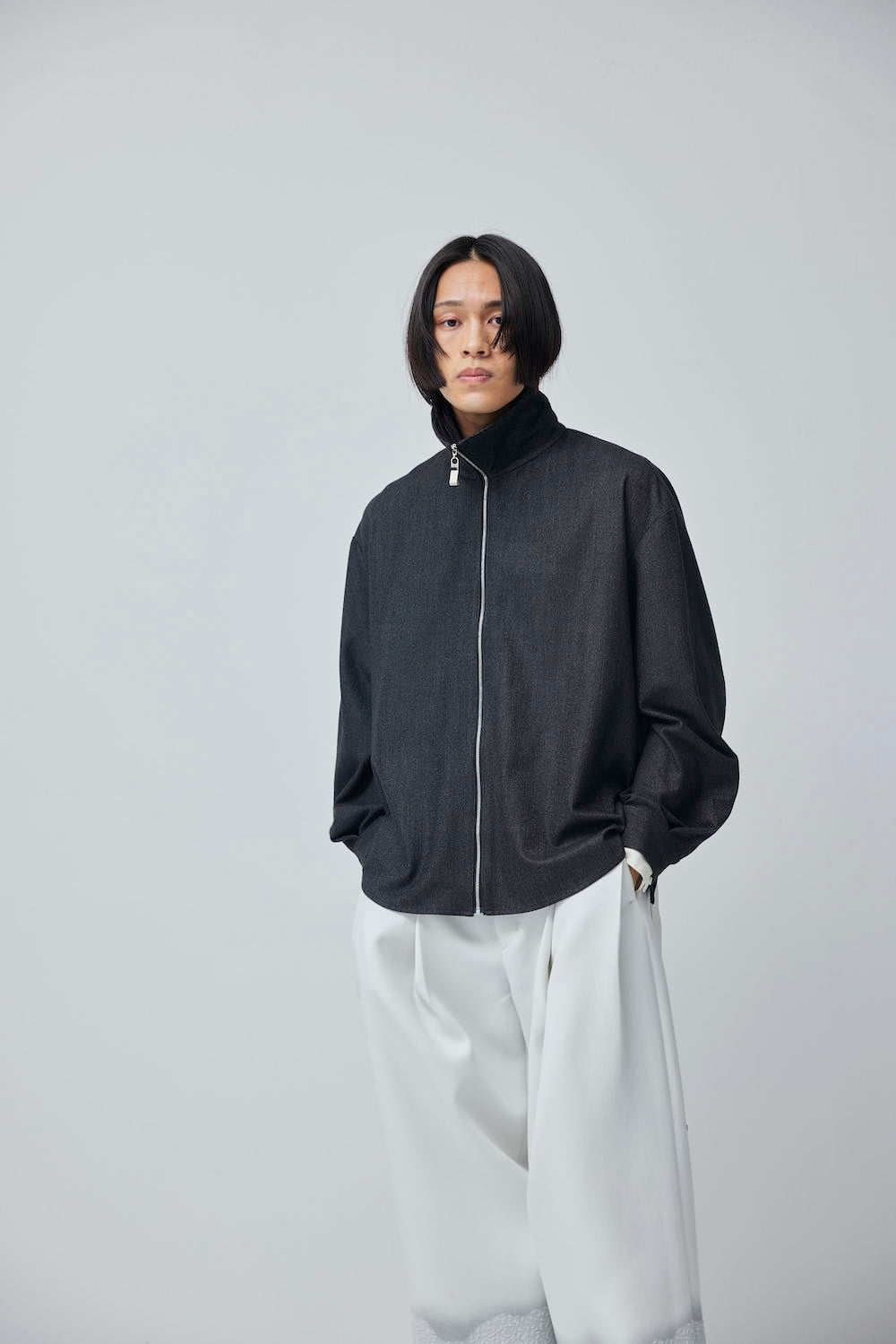 LB23AW-SHBL01-CWE-PL | ダブルカフストラックシャツジャケット | IRON×PLASTER