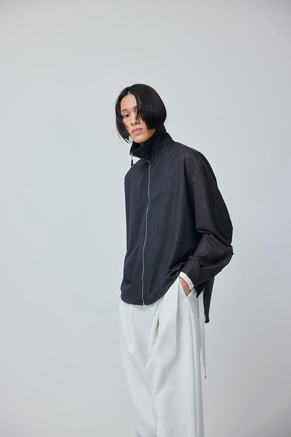 LB23AW-SHBL01-CWE-PL | ダブルカフストラックシャツジャケット | IRON×PLASTER