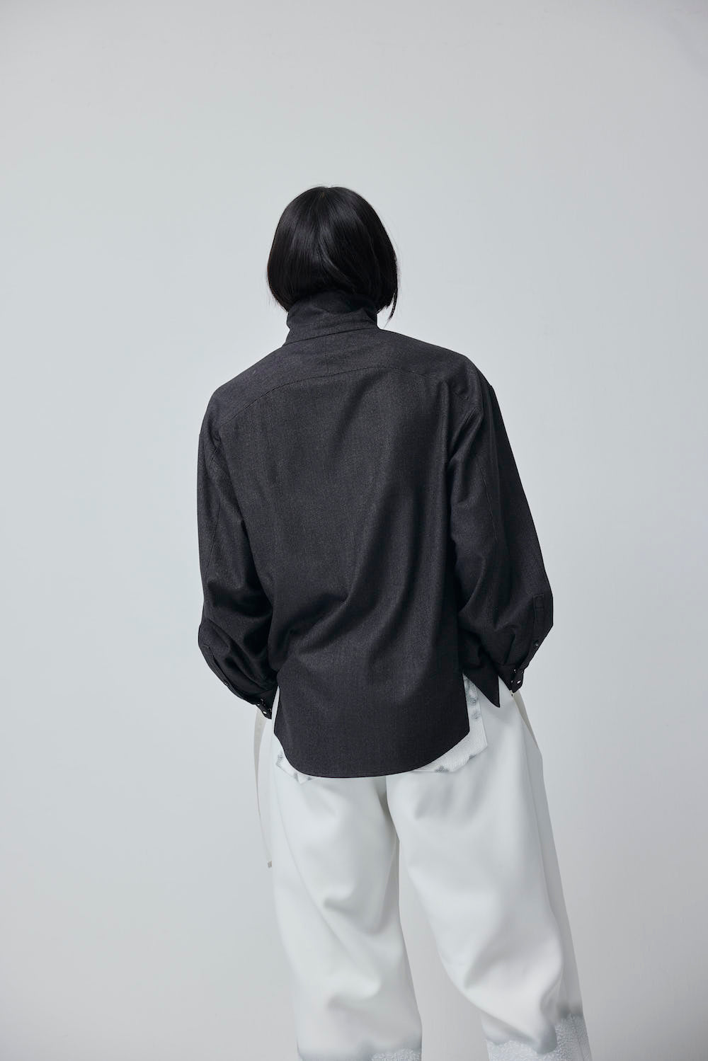 LB23AW-SHBL01-CWE-PL | ダブルカフストラックシャツジャケット | IRON×PLASTER