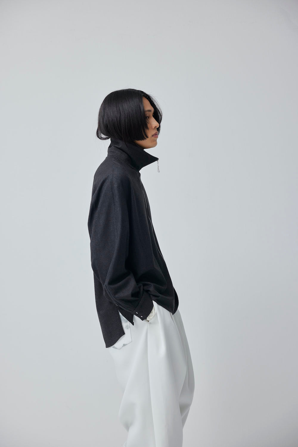 LB23AW-SHBL01-CWE-PL | ダブルカフストラックシャツジャケット | IRON×PLASTER