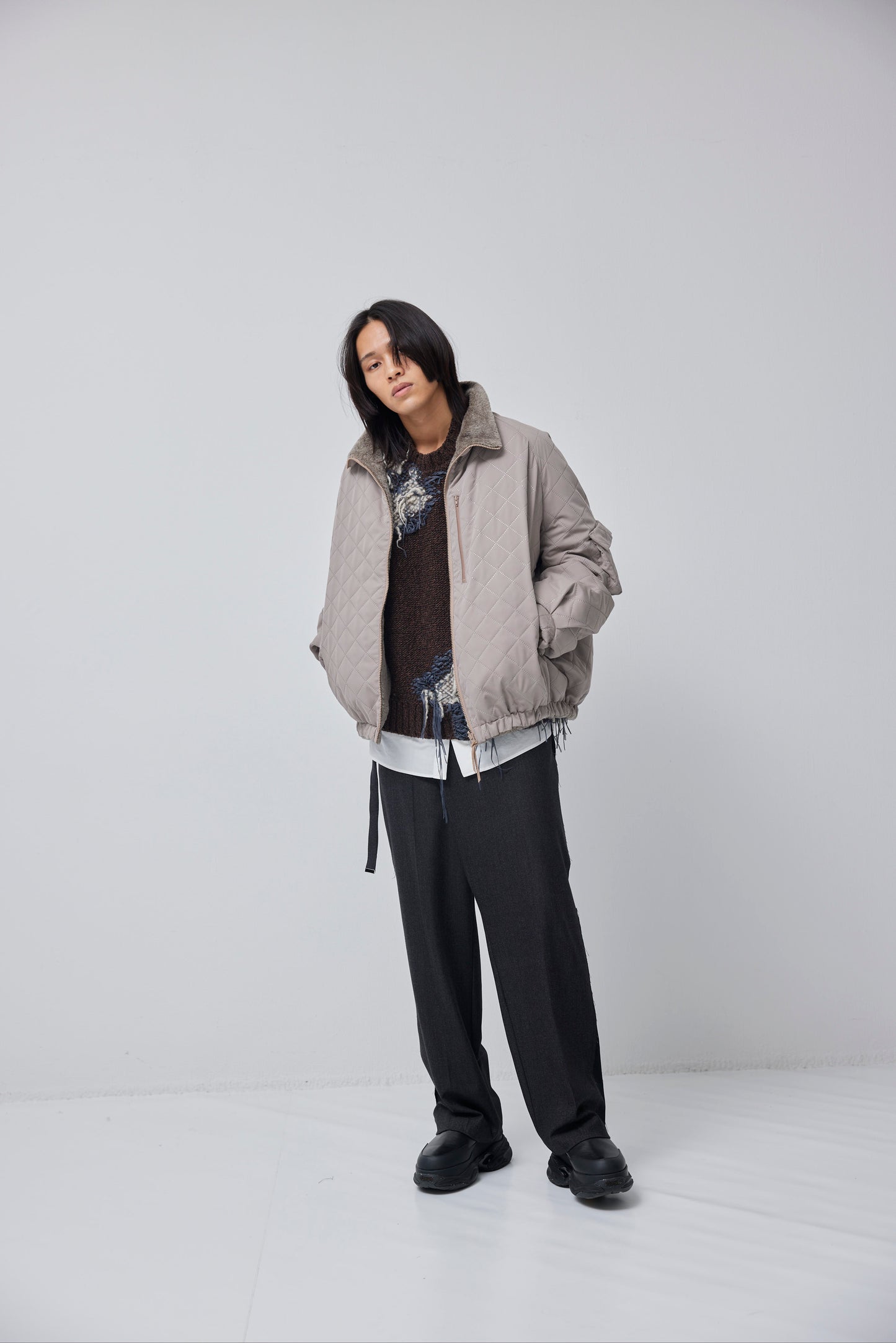 LB23AW-BL03-PSK | ピンソニックリバーシブルパッディングブルゾン | WOOD