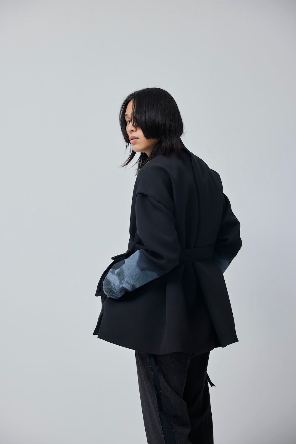 LB23AW-MJK01-TC-DA | 3Dグラフィックデタッチャブルフィールドジャケット | BLACK