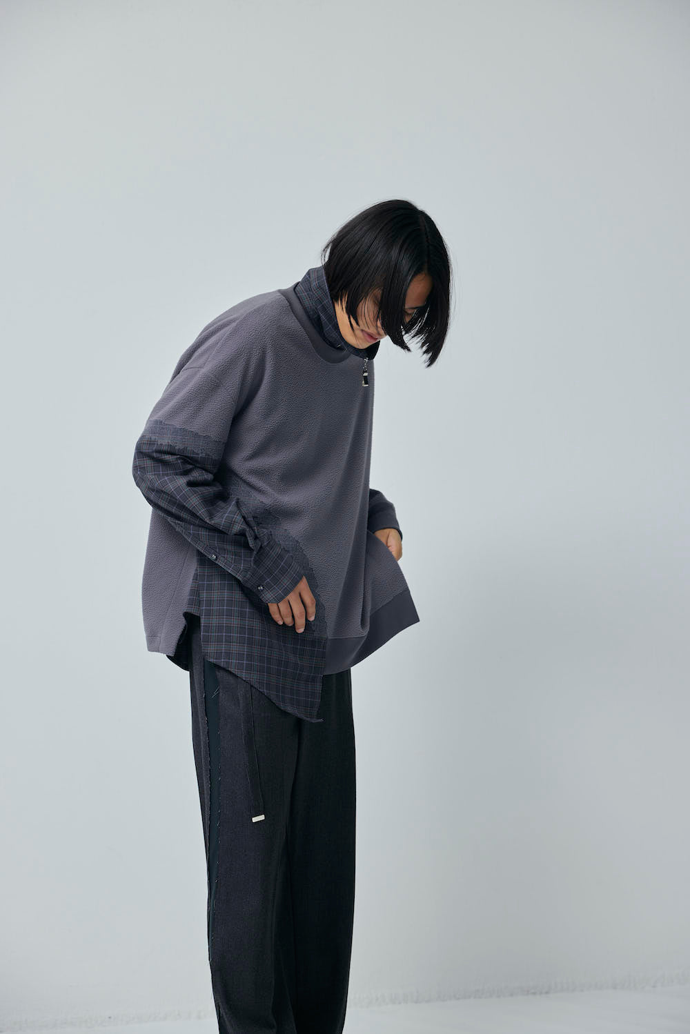 LB23AW-PO01-NDP-CK | ニードルパンチドッキングプルオーバー | CHECK×GANGER