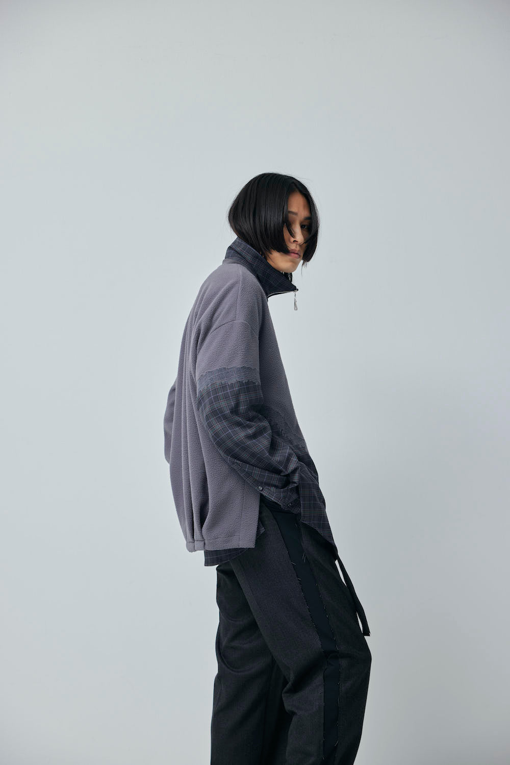 LB23AW-PO01-NDP-CK | ニードルパンチドッキングプルオーバー | CHECK×GANGER