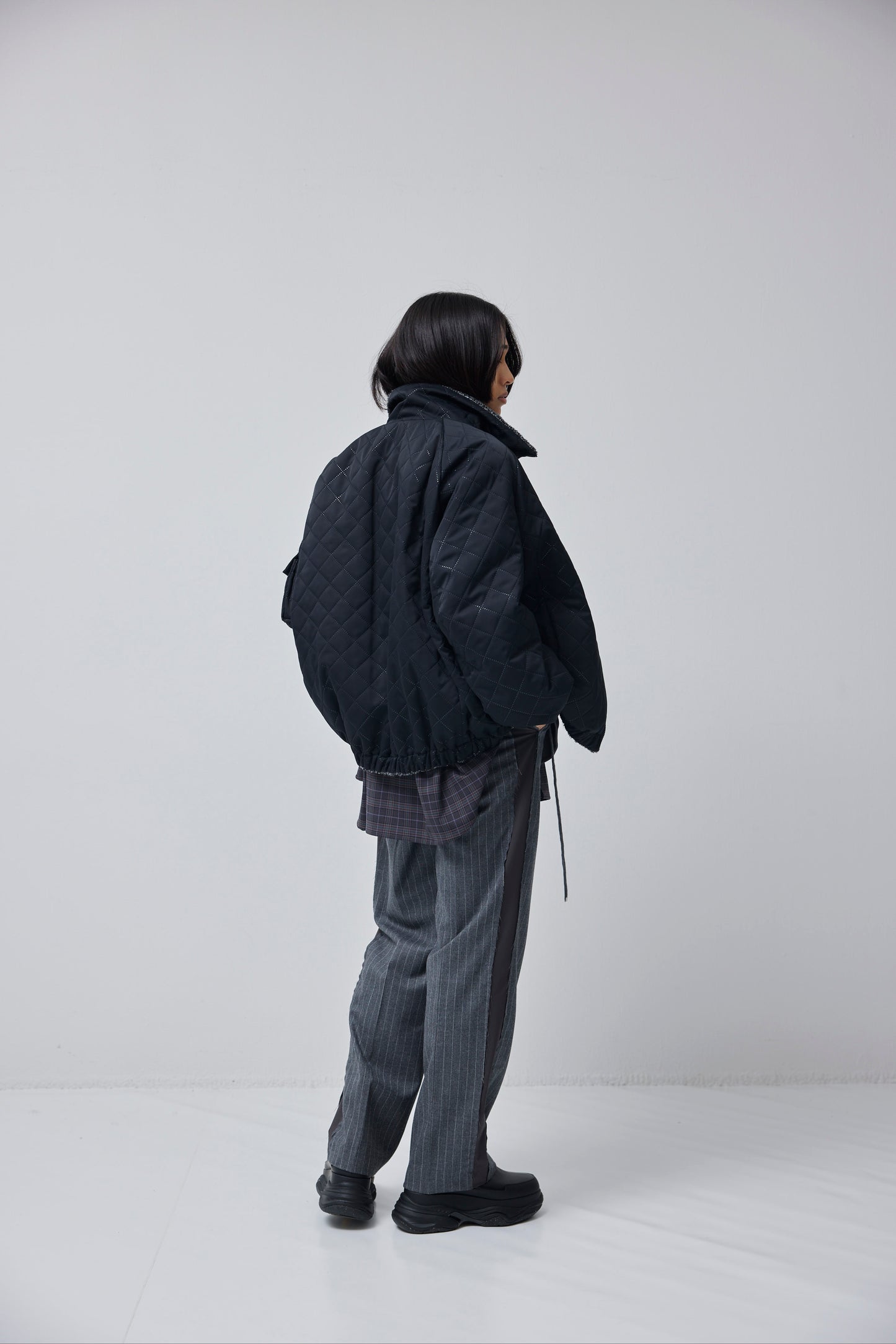 LB23AW-BL03-PSK | ピンソニックリバーシブルパッディングブルゾン | BLACK