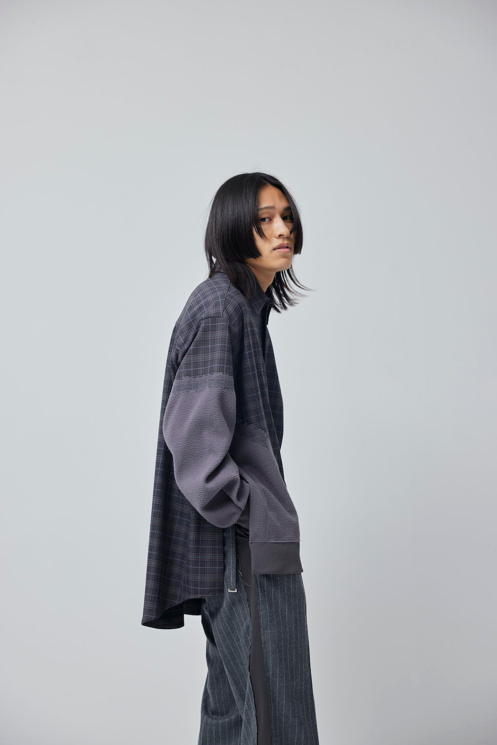 LB23SS-SJK03-ERW | 浮雕百合华尔兹可拆卸夏季夹克 | 皇家蓝