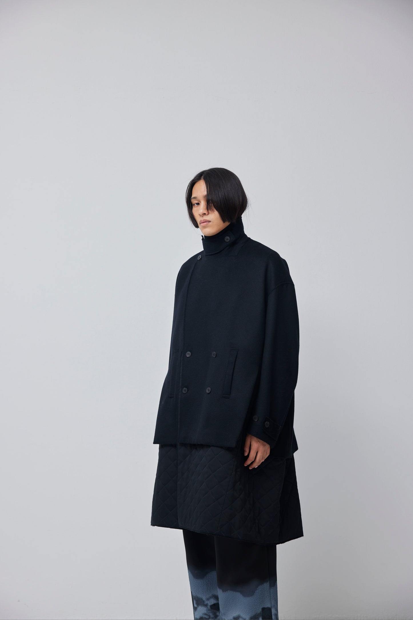 LB23AW-CO01-SSM | ピンソニックセパレイブル3WAYチェスターコート | BLACK