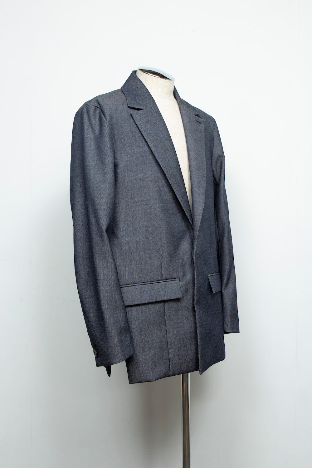 *Limited Fabric* LB24AW-JK06-WDN | Side Vent Tailored Jacket | NAVY