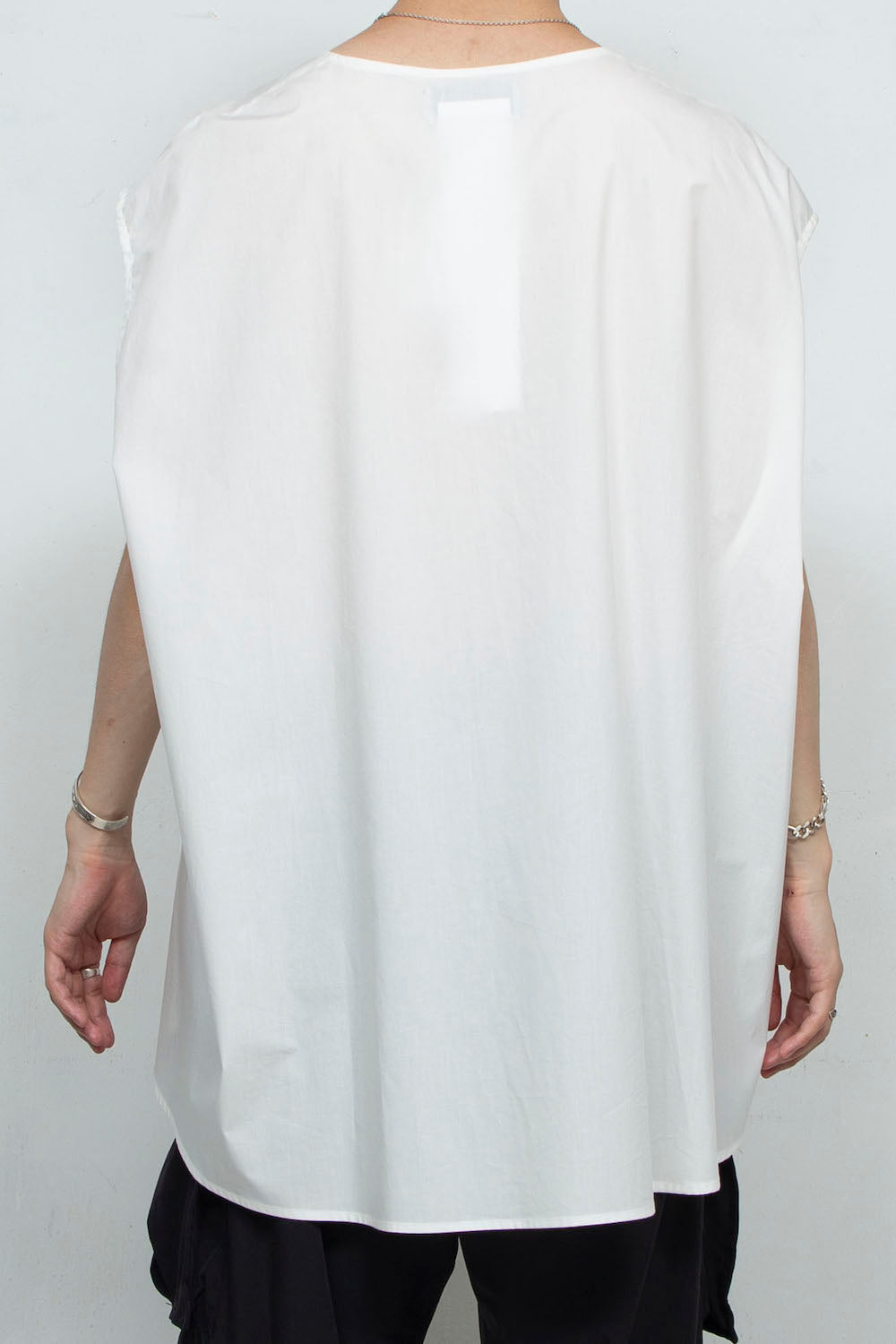 〈再入荷〉LBLM-ESSH01 | ノースリーブインナーブラウス | WHITE