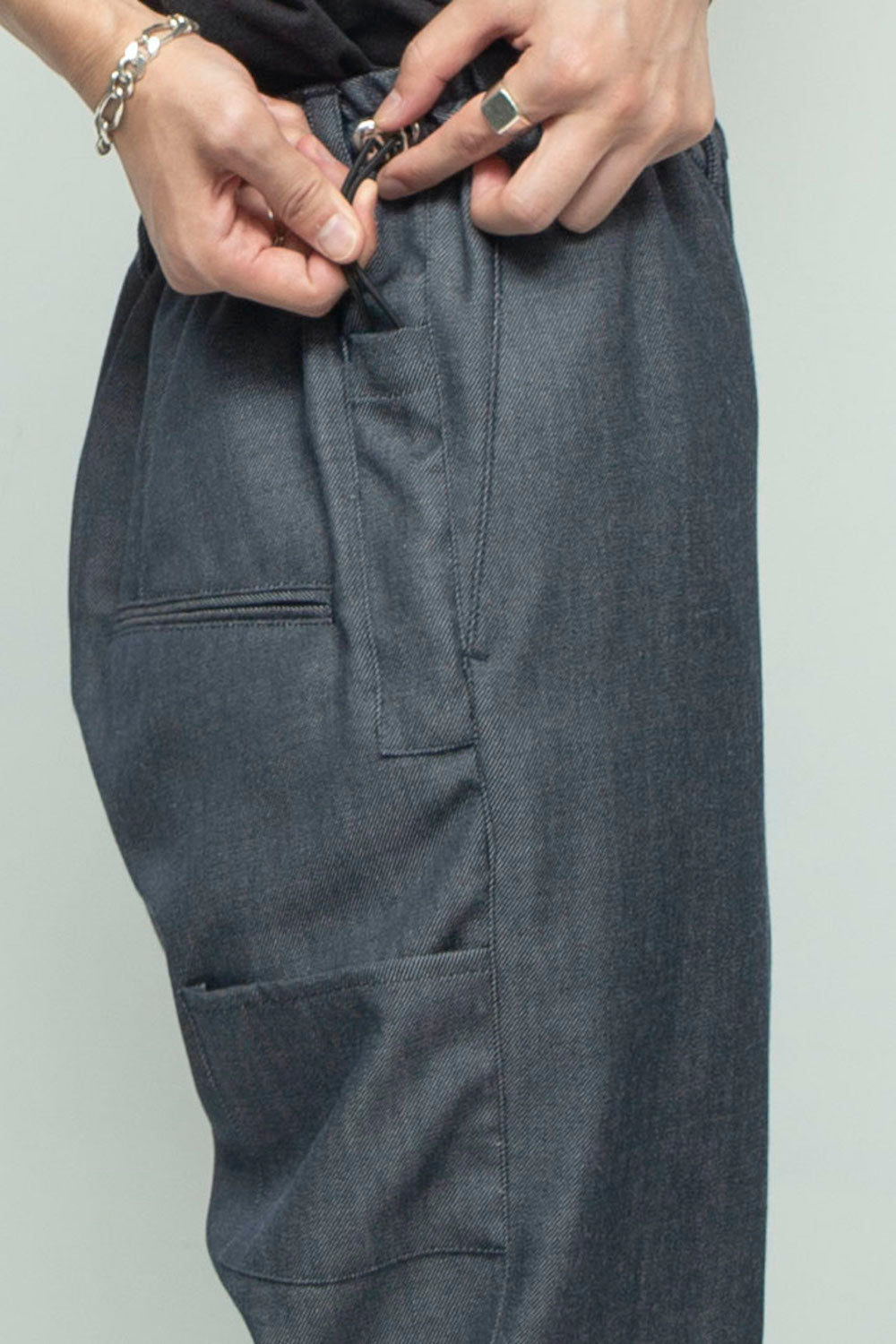 *限定ファブリック* LB24AW-PT07-WDN | サイドジップペインタートラウザー | NAVY