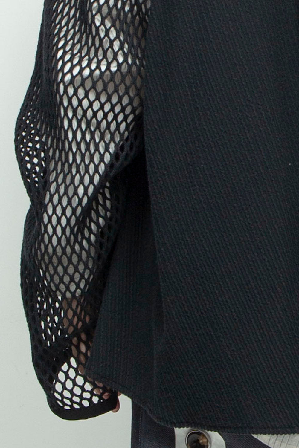 *限定カラー* LB24AW-PO06-FSJ | フェイクレイヤーボートネックプルオーバー | BLACK×WHITE PIN STRIPE