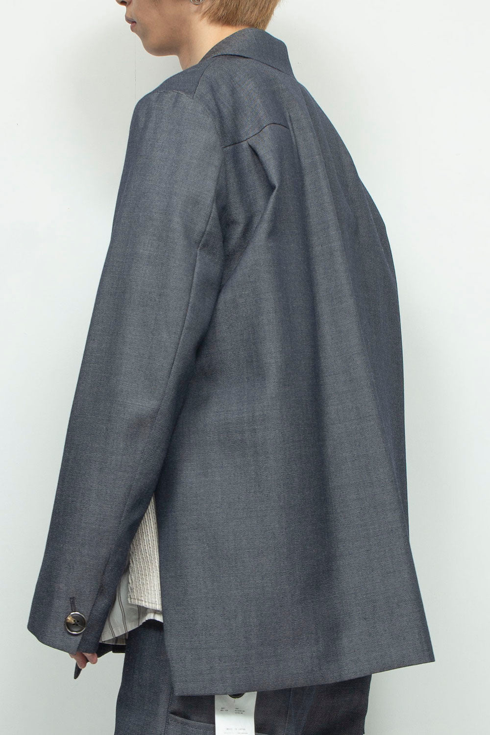 *Limited Fabric* LB24AW-JK06-WDN | Side Vent Tailored Jacket | NAVY
