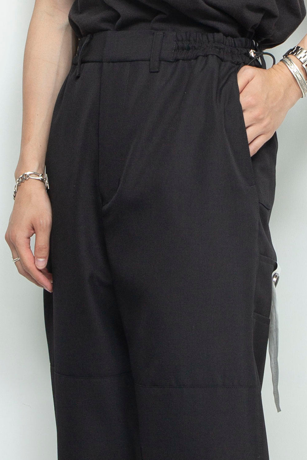LB24AW-PT07-ADK | サイドジップペインタートラウザー | BLACK
