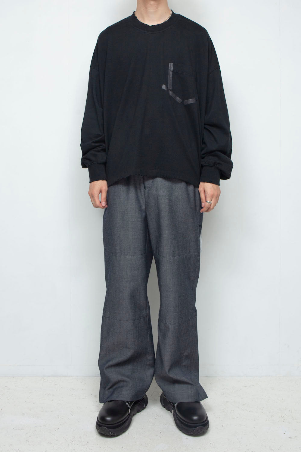 *限定ファブリック* LB24AW-PT07-WDN | サイドジップペインタートラウザー | NAVY