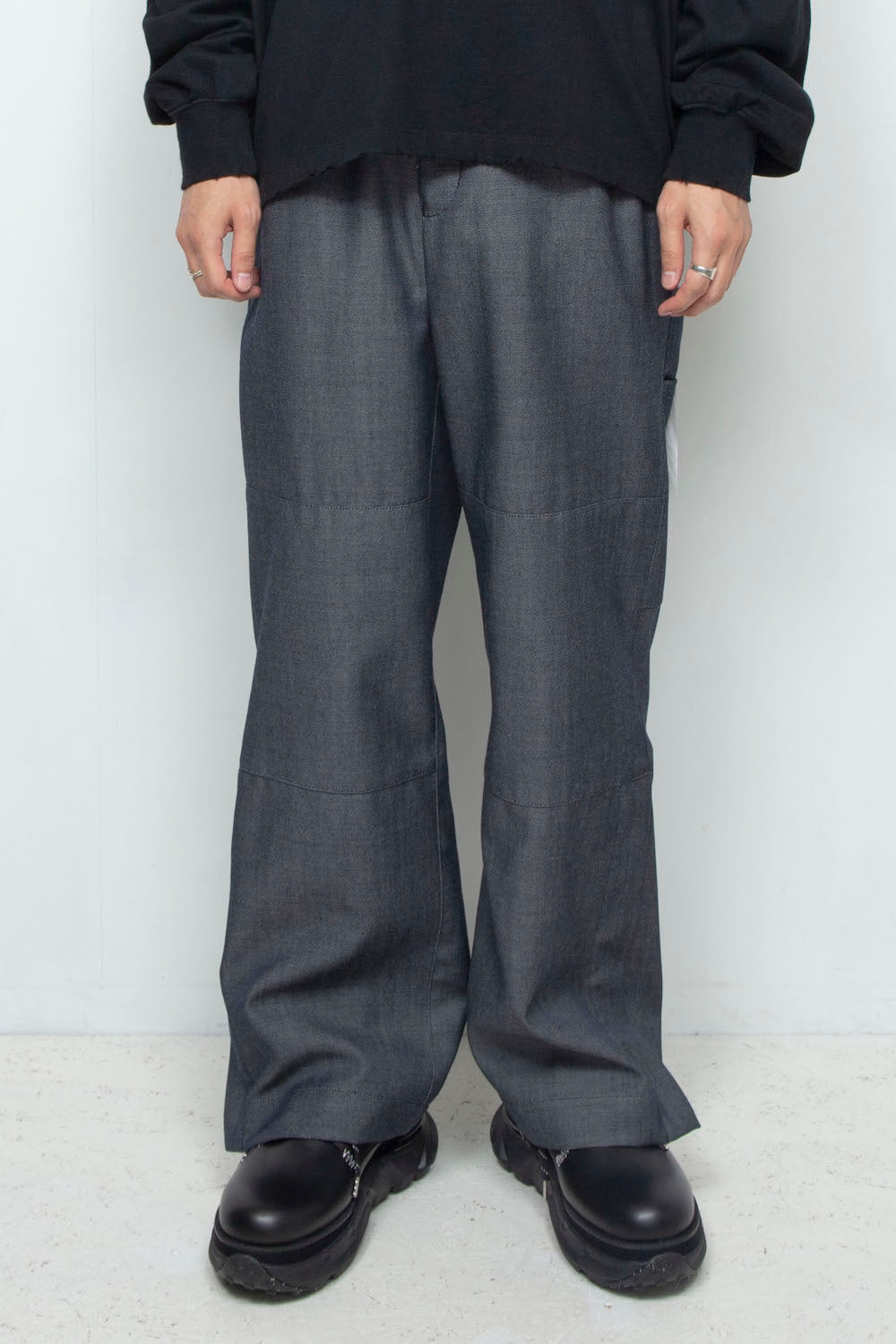 *限定ファブリック* LB24AW-PT07-WDN | サイドジップペインタートラウザー | NAVY