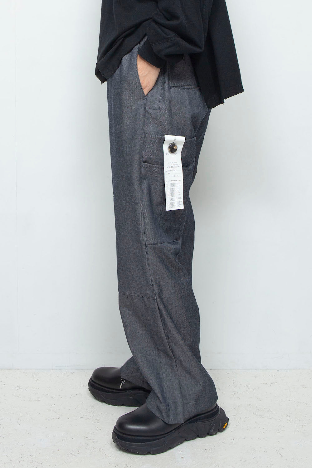 *限定ファブリック* LB24AW-PT07-WDN | サイドジップペインタートラウザー | NAVY