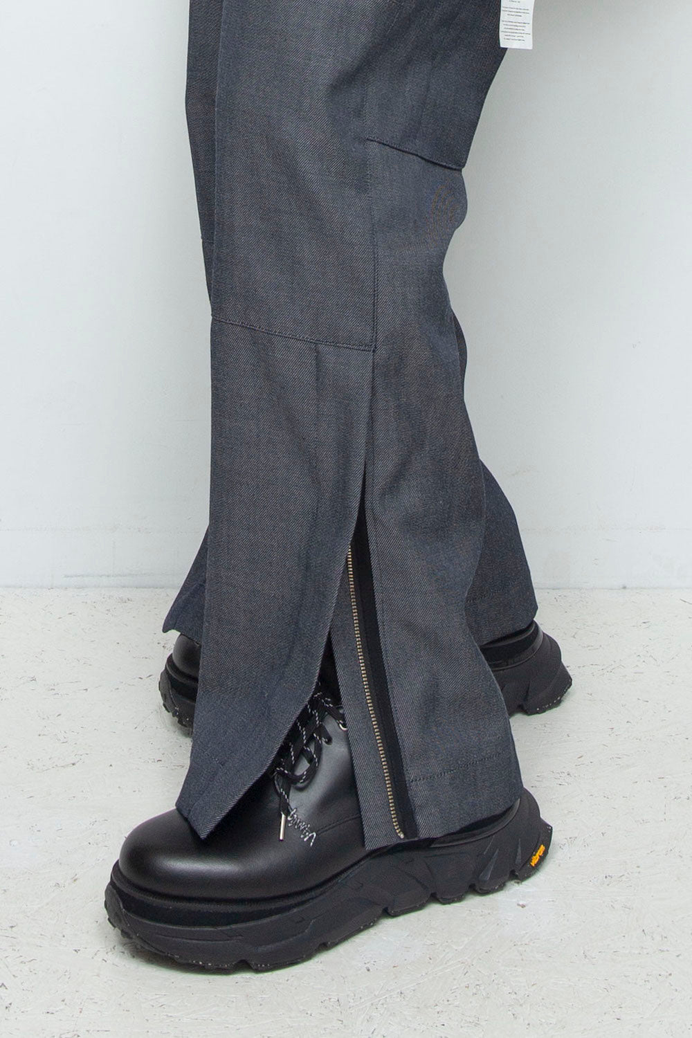 *限定ファブリック* LB24AW-PT07-WDN | サイドジップペインタートラウザー | NAVY