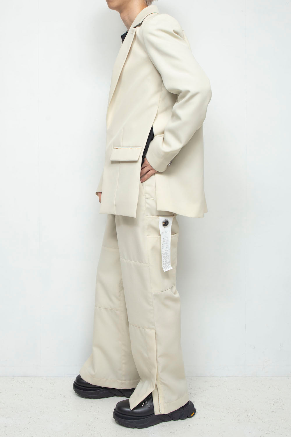 LB24AW-PT07-ADK | サイドジップペインタートラウザー | IVORY