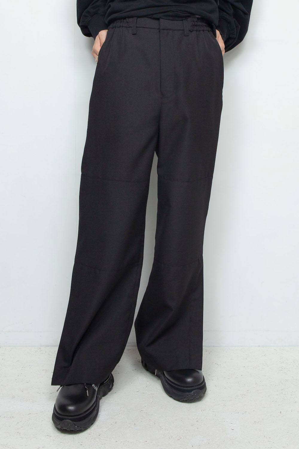 LB24AW-PT07-ADK | サイドジップペインタートラウザー | BLACK