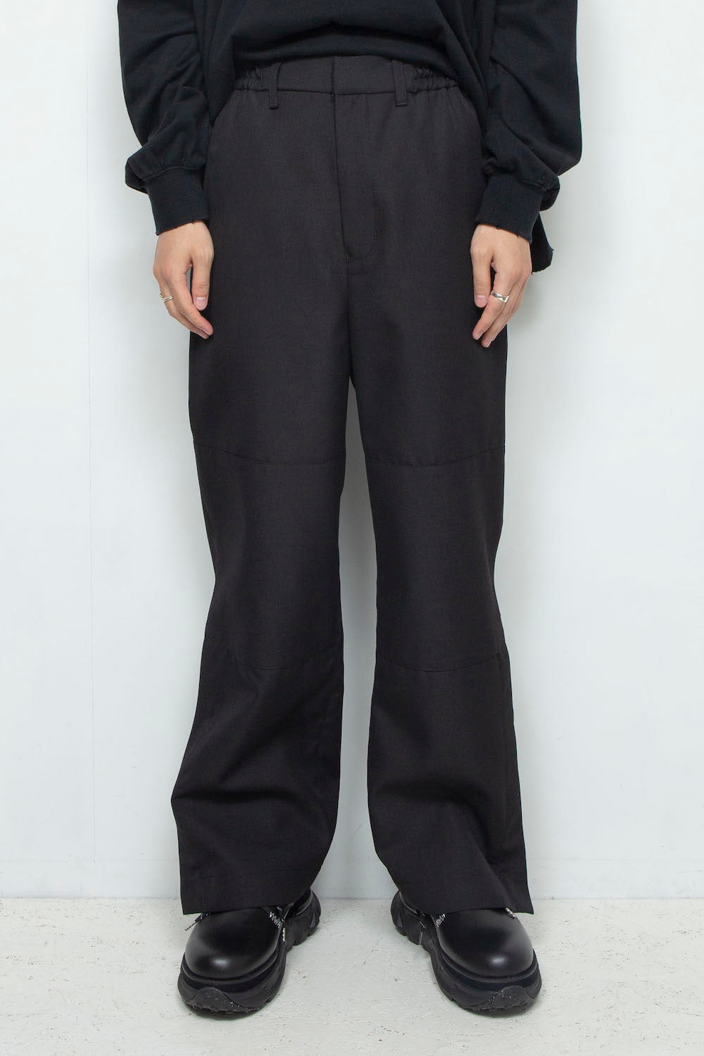 LB24AW-PT07-ADK | サイドジップペインタートラウザー | BLACK