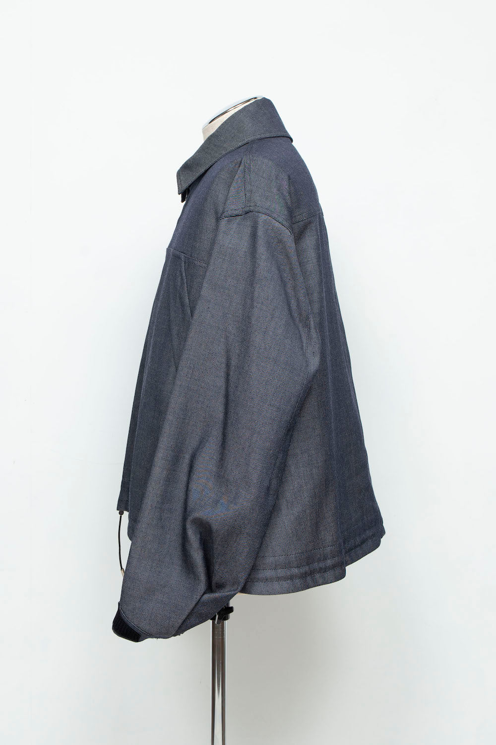 LB24AW-BL01-WDN | 羊毛人造牛仔 CWU 夹克 | 海军蓝