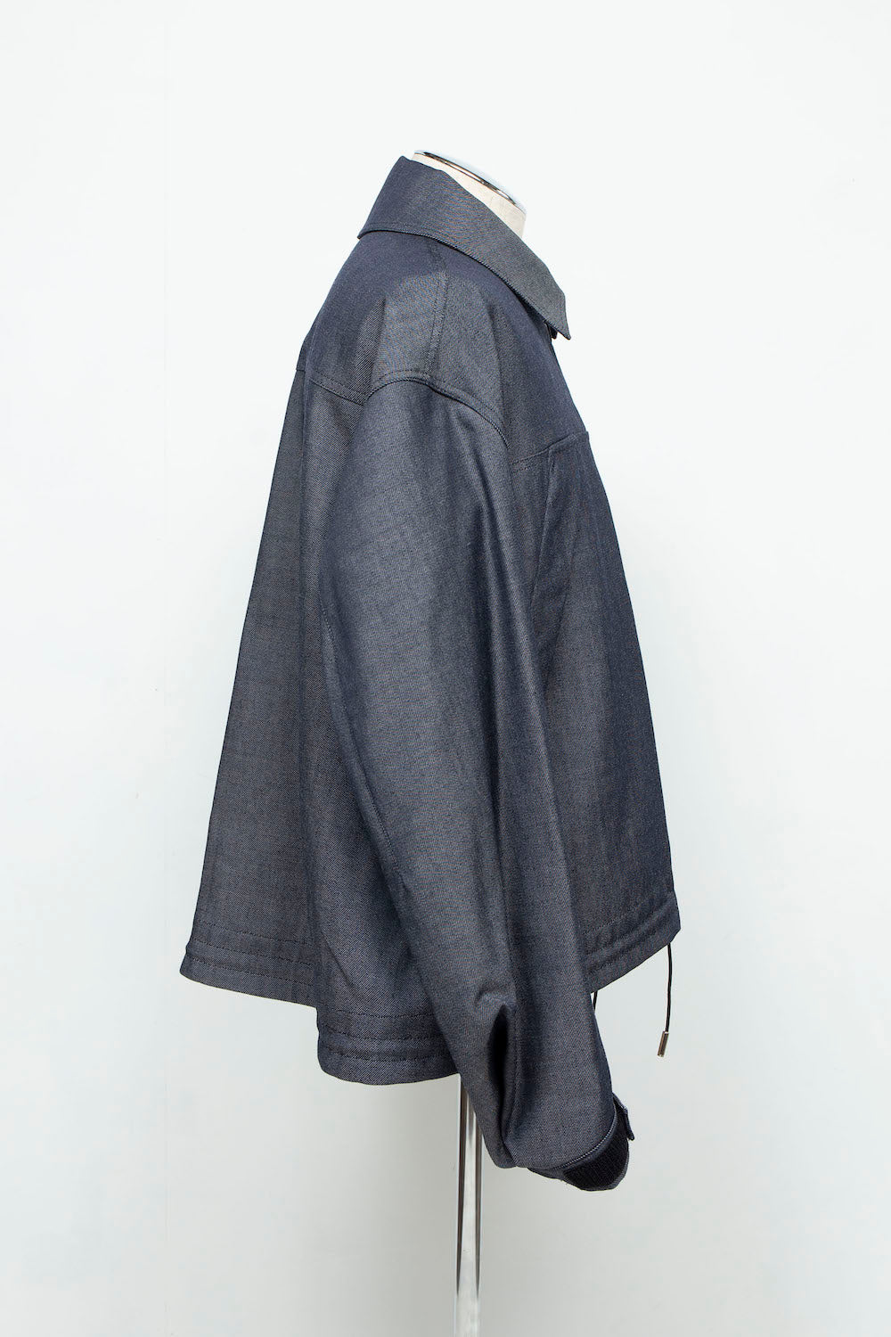LB24AW-BL01-WDN | 羊毛人造牛仔 CWU 夹克 | 海军蓝