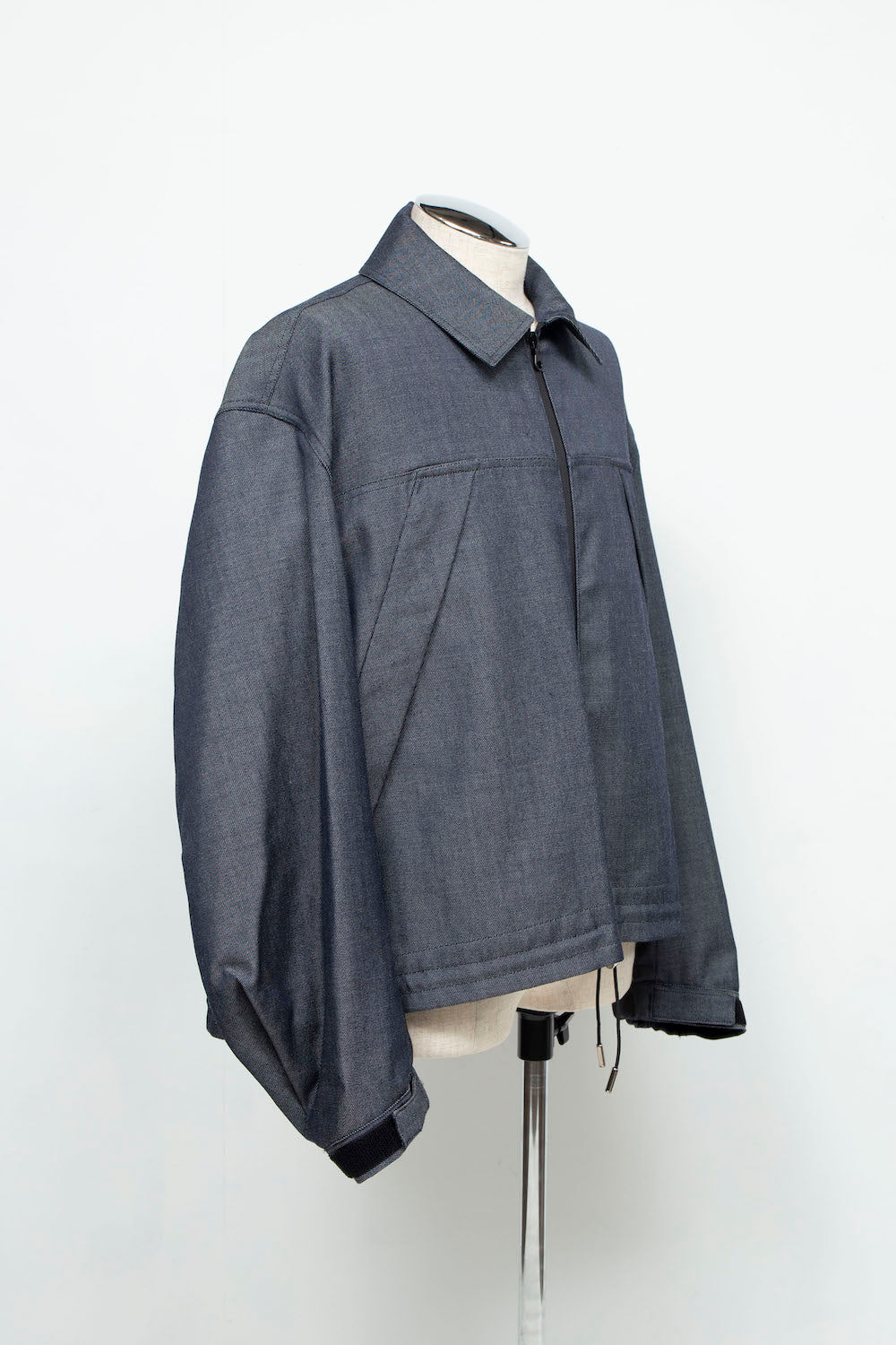 LB24AW-BL01-WDN | 羊毛人造牛仔 CWU 夹克 | 海军蓝