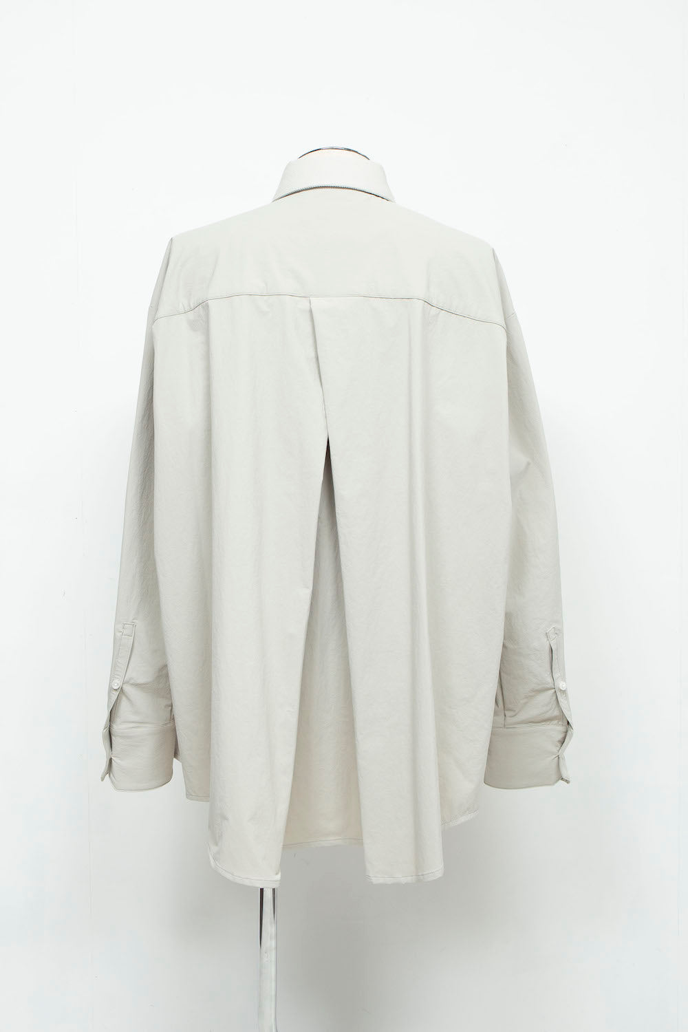 LB24AW-SH07-PAK-NBG | 手工缝制 CPO 衬衫夹克 | 霜白色