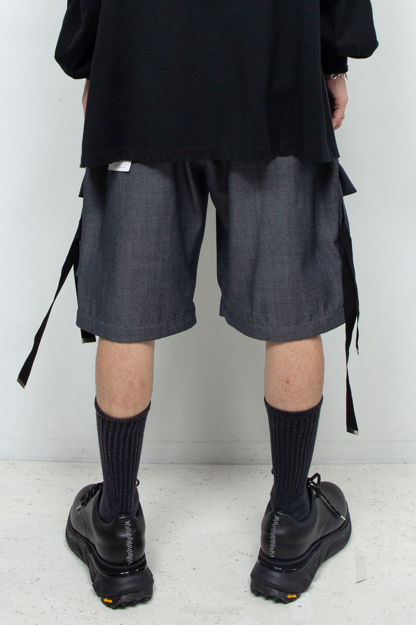 LB24AW-PT05-WDN | 羊毛人造牛仔布可拆卸工装裤 |