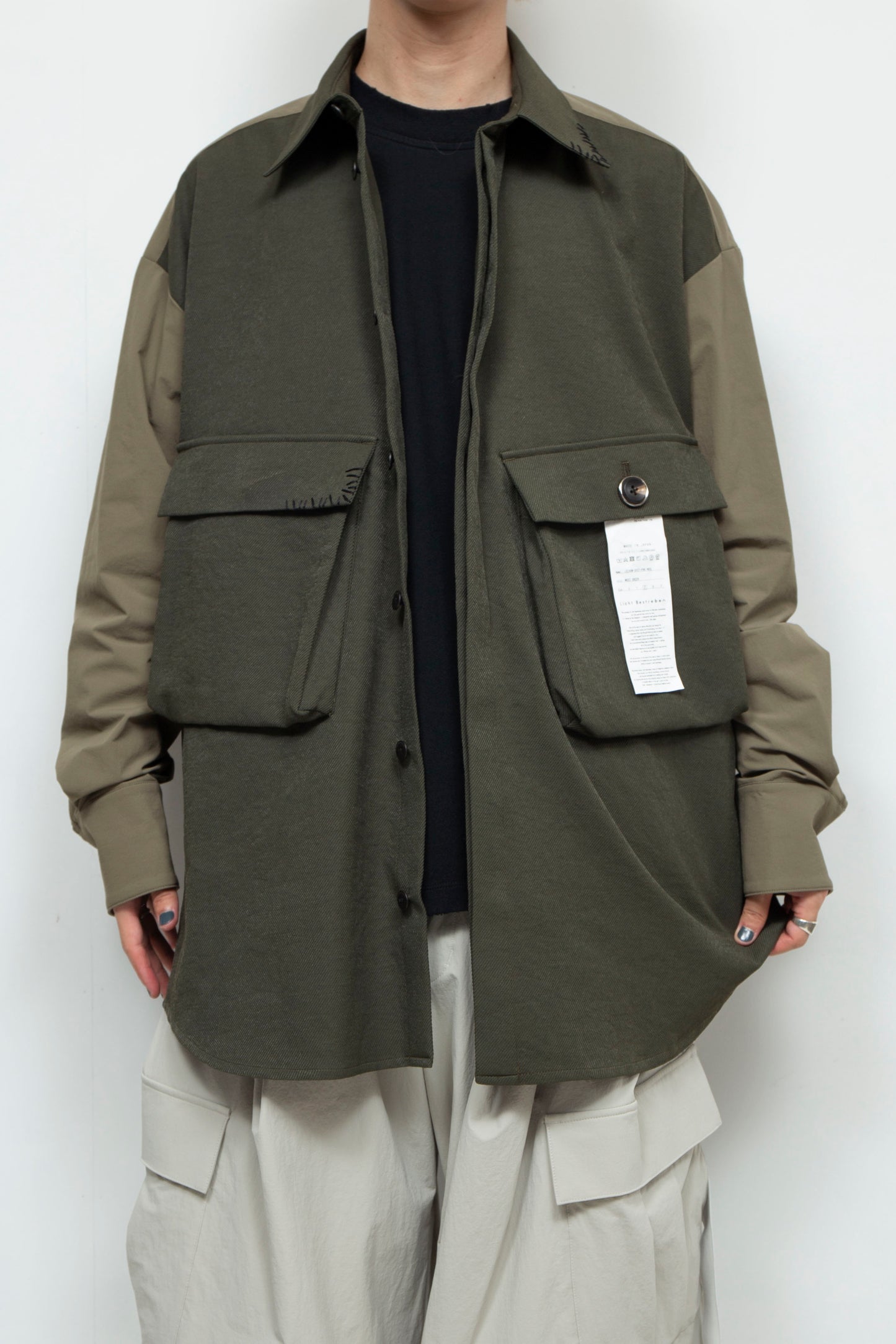 LB24AW-SH07-PAK-NBG | 手工缝制CPO 衬衫夹克|