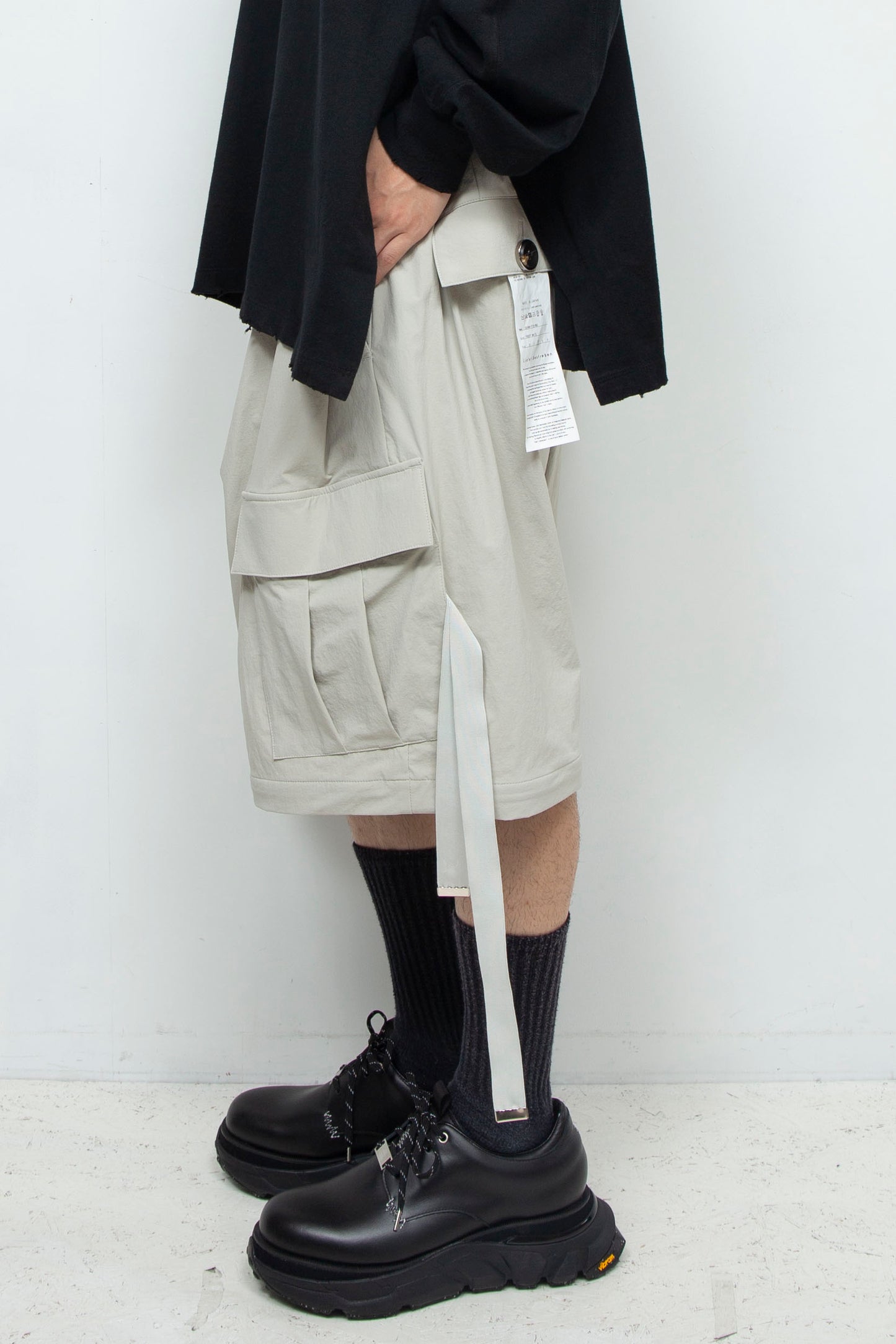 LB24AW-PT05-NBG | Onibegie 可拆卸工装裤 | 霜白色
