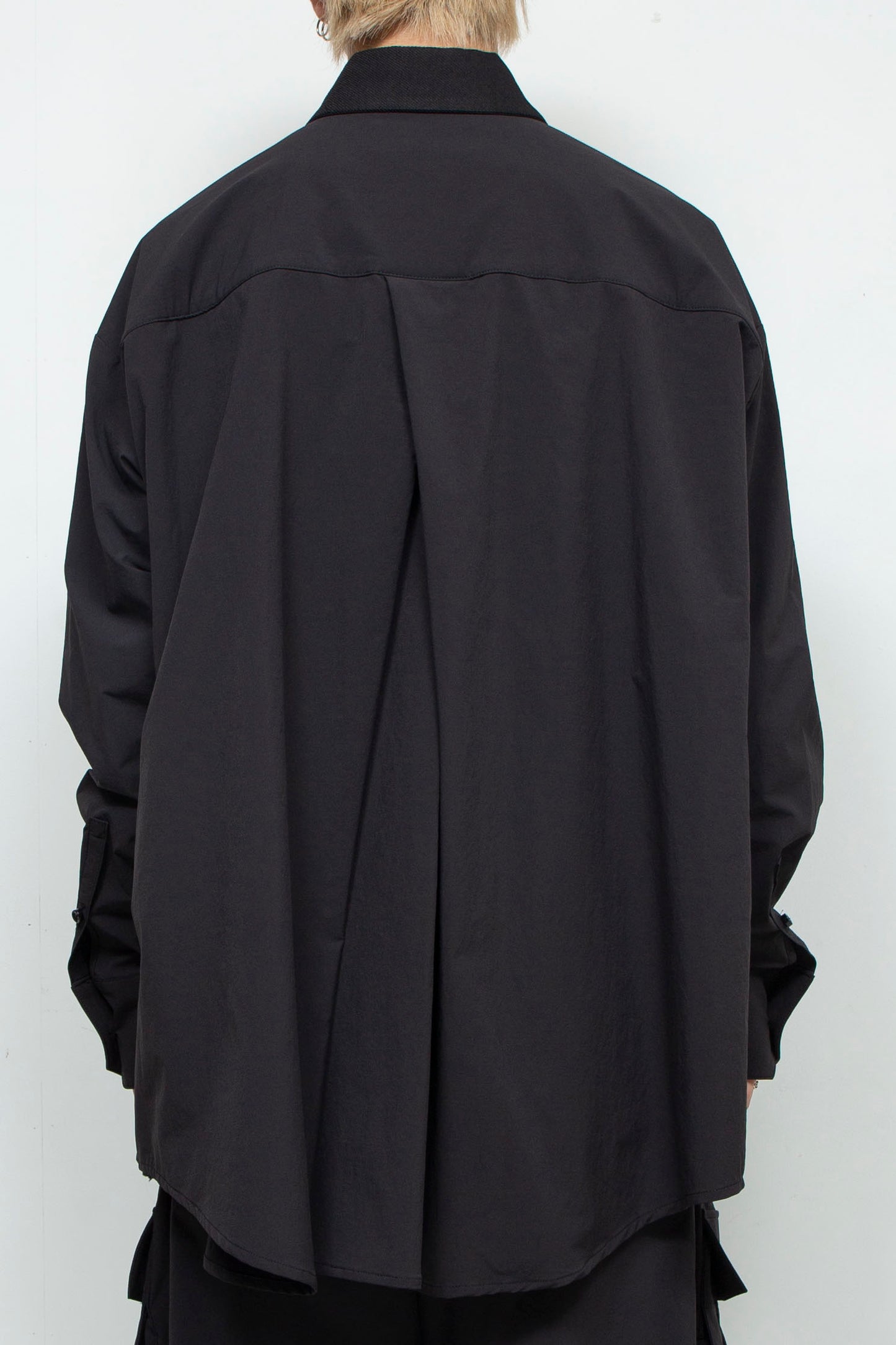 LB24AW-SH07-PAK-NBG | 手工缝制CPO 衬衫夹克| 黑色