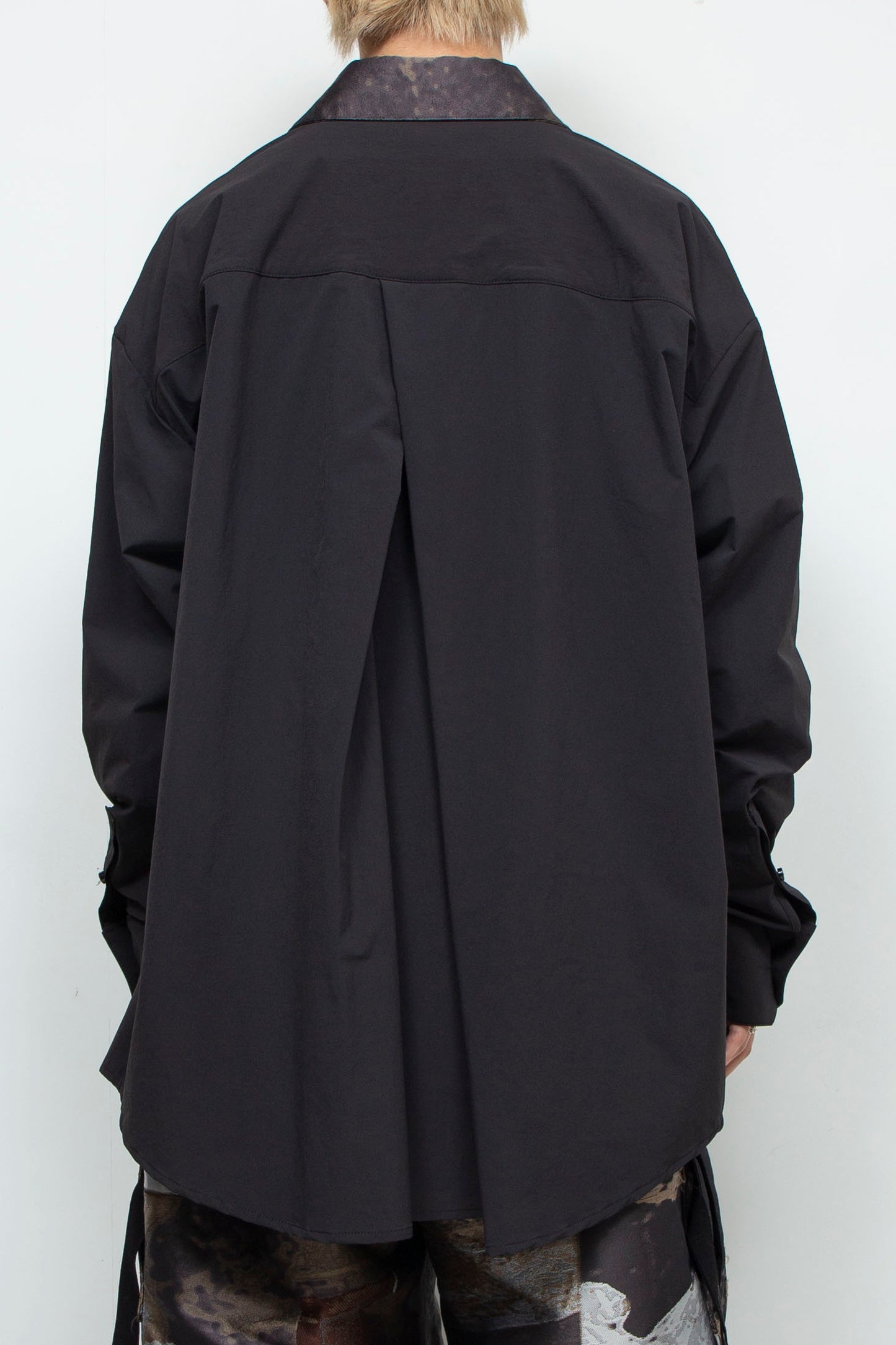 LB24AW-SH07-JQD-NBG | 艺术图案做旧提花 CPO 衬衫夹克 | LUMBER&METAL