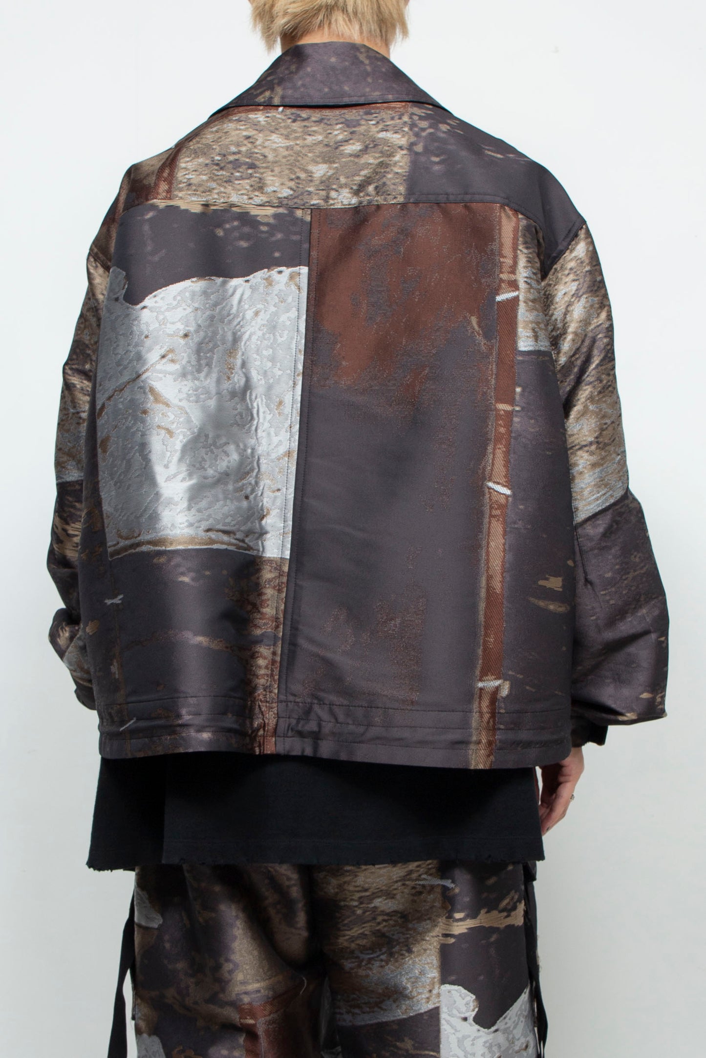LB24AW-BL01-JQD | 艺术图案做旧提花 CWU 夹克 | LUMBER&METAL