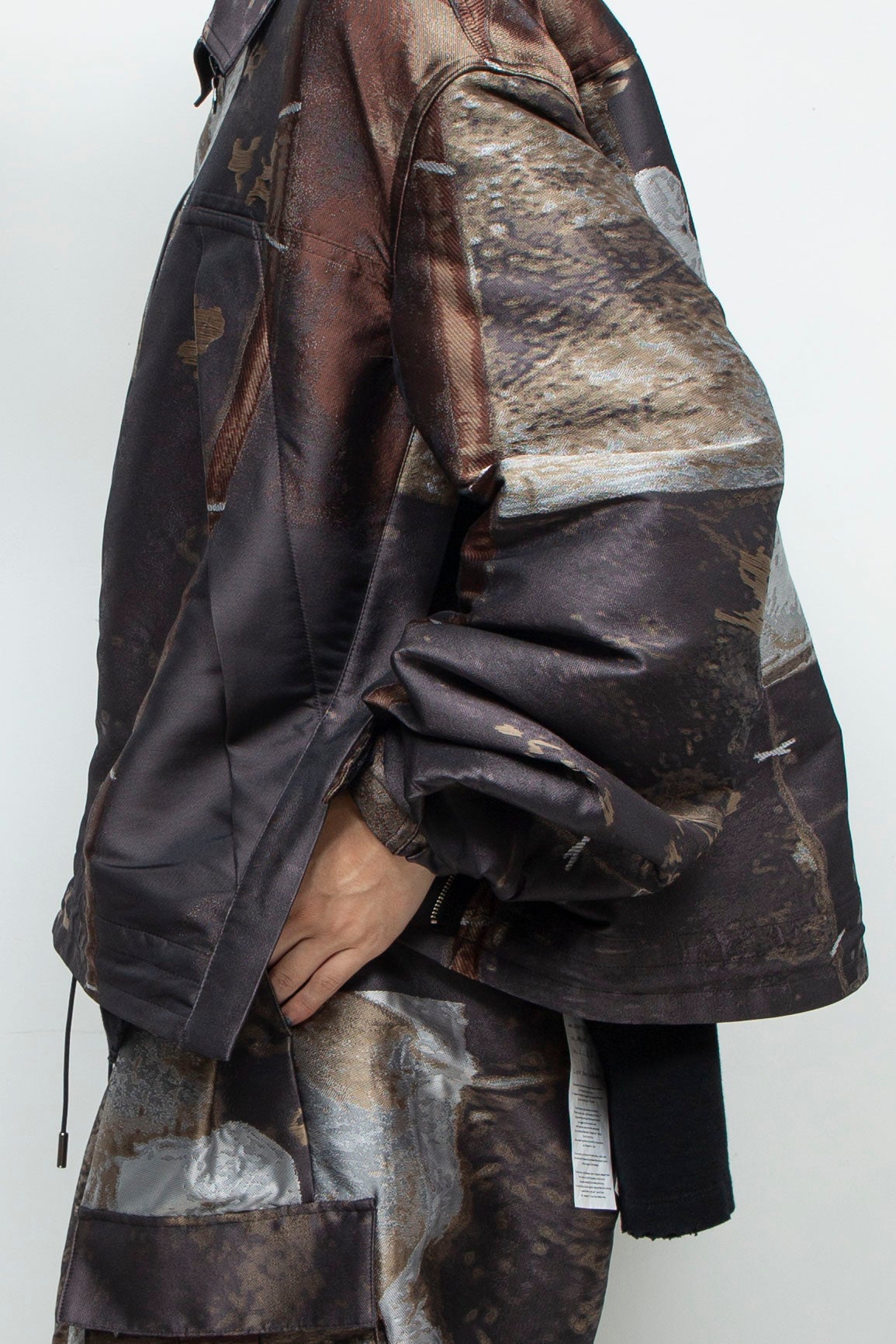 LB24AW-BL01-JQD | 艺术图案做旧提花 CWU 夹克 | LUMBER&METAL