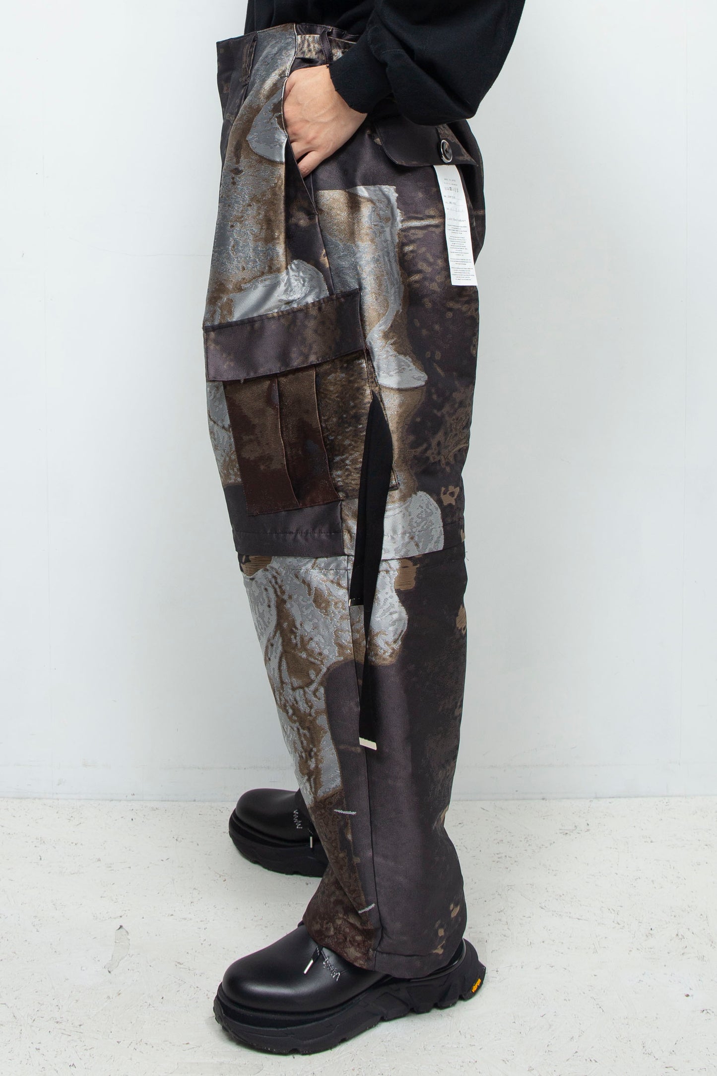 LB24AW-PT05-JQD | 艺术图案做旧提花可拆卸工装裤 | LUMBER&METAL
