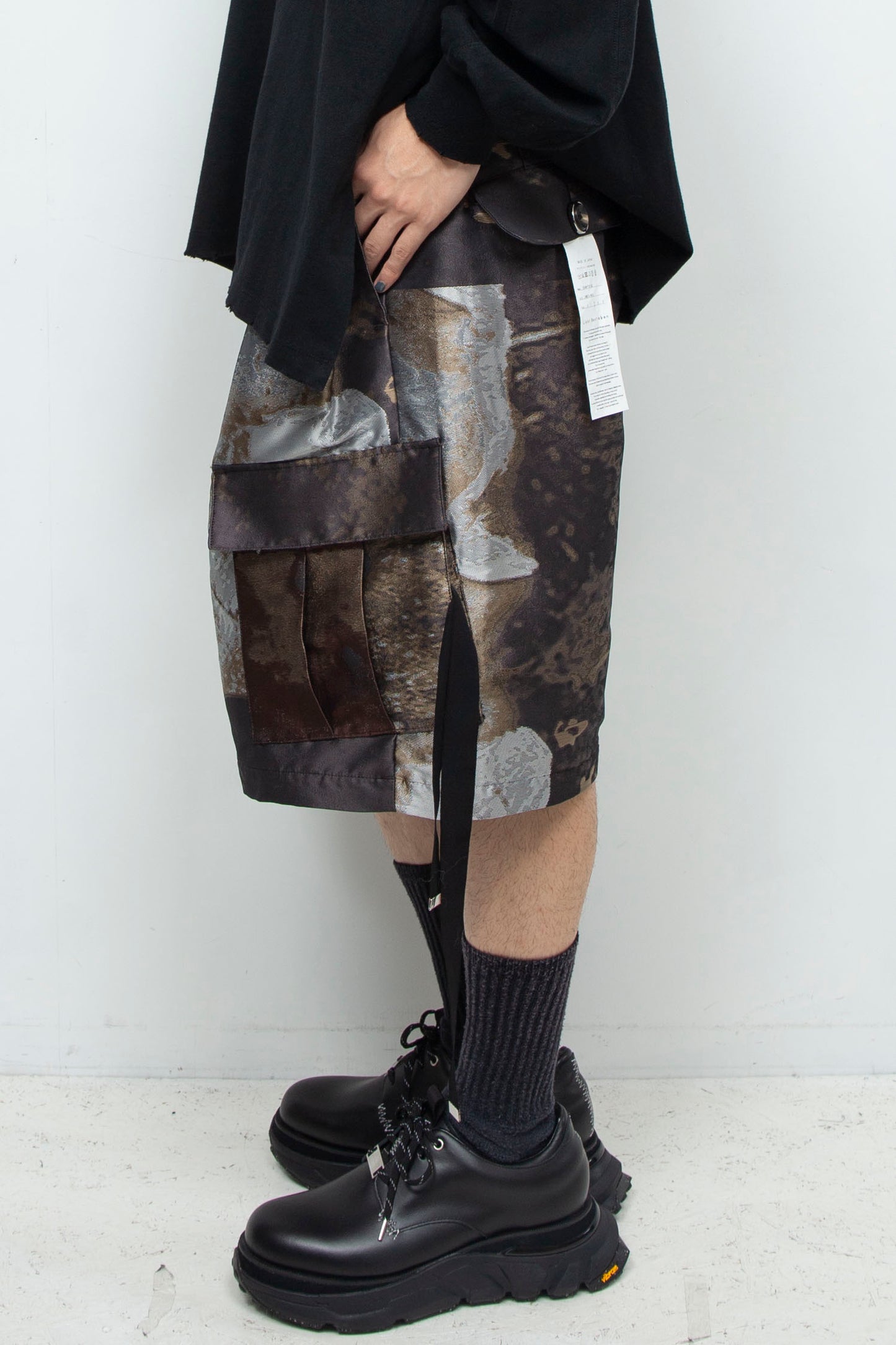 LB24AW-PT05-JQD | 艺术图案做旧提花可拆卸工装裤 | LUMBER&METAL