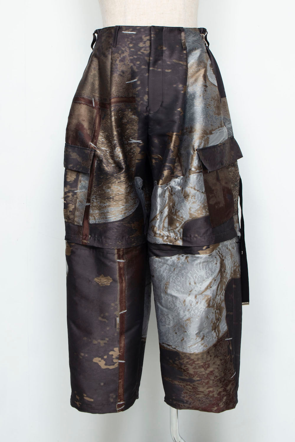 LB24AW-PT05-JQD | 艺术图案做旧提花可拆卸工装裤 | LUMBER&METAL