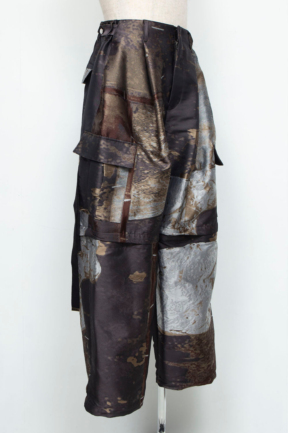 LB24AW-PT05-JQD | 艺术图案做旧提花可拆卸工装裤 | LUMBER&METAL